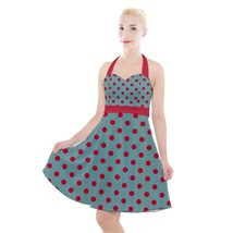 NEW! Women&#39;s Vintage Modern Halter Party Swing Dress Regular and Plus Available! - £31.85 GBP+
