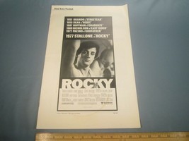 Advertising Manual 1977 ROCKY Stallone Press Book 11 Pages AD PAD [Z106a] - £30.19 GBP