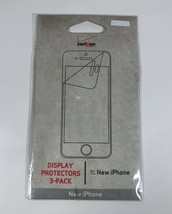 Verizon Display Protectors 3-Pack For New iPhone-New in Packaging-
show ... - $144.64 MXN