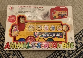 Vintage Animals School Bus Baby Toy - £13.19 GBP