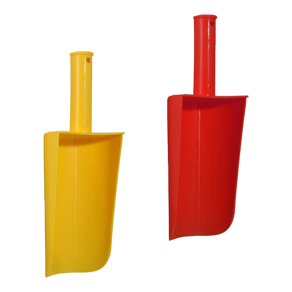 Beach Shovel Plastic Short Handle Sand Spade Sand Scoop Sandbox Kit Red Yellow - £9.81 GBP