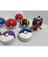 Lot of Pokémon happy meal McDonalds toys figures pokeballs - $11.29