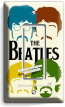 The Beatles Pop Art John George Paul Ringo Single Gfci Light Switch Cover Decor - £8.64 GBP