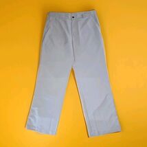 Adidas Climalite Golf Pants Mens 35x32 Gray Polyester Flat Front Perform... - $18.80