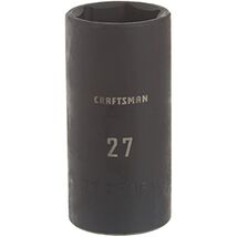 CRAFTSMAN Deep Impact Socket, Metric, 1/2-Inch Drive, 27mm (CMMT16087) - $420.59 MXN