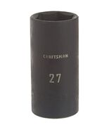CRAFTSMAN Deep Impact Socket, Metric, 1/2-Inch Drive, 27mm (CMMT16087) - $420.59 MXN
