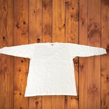 White Long Sleeve Men&#39;s 6XL White T Shirt New Without Tag USA Made - $9.89