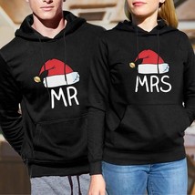 Women Men Lovers Sweatshirt Lovers Couples Hoodies Casual Pullovers Gift MR MRS  - £59.52 GBP