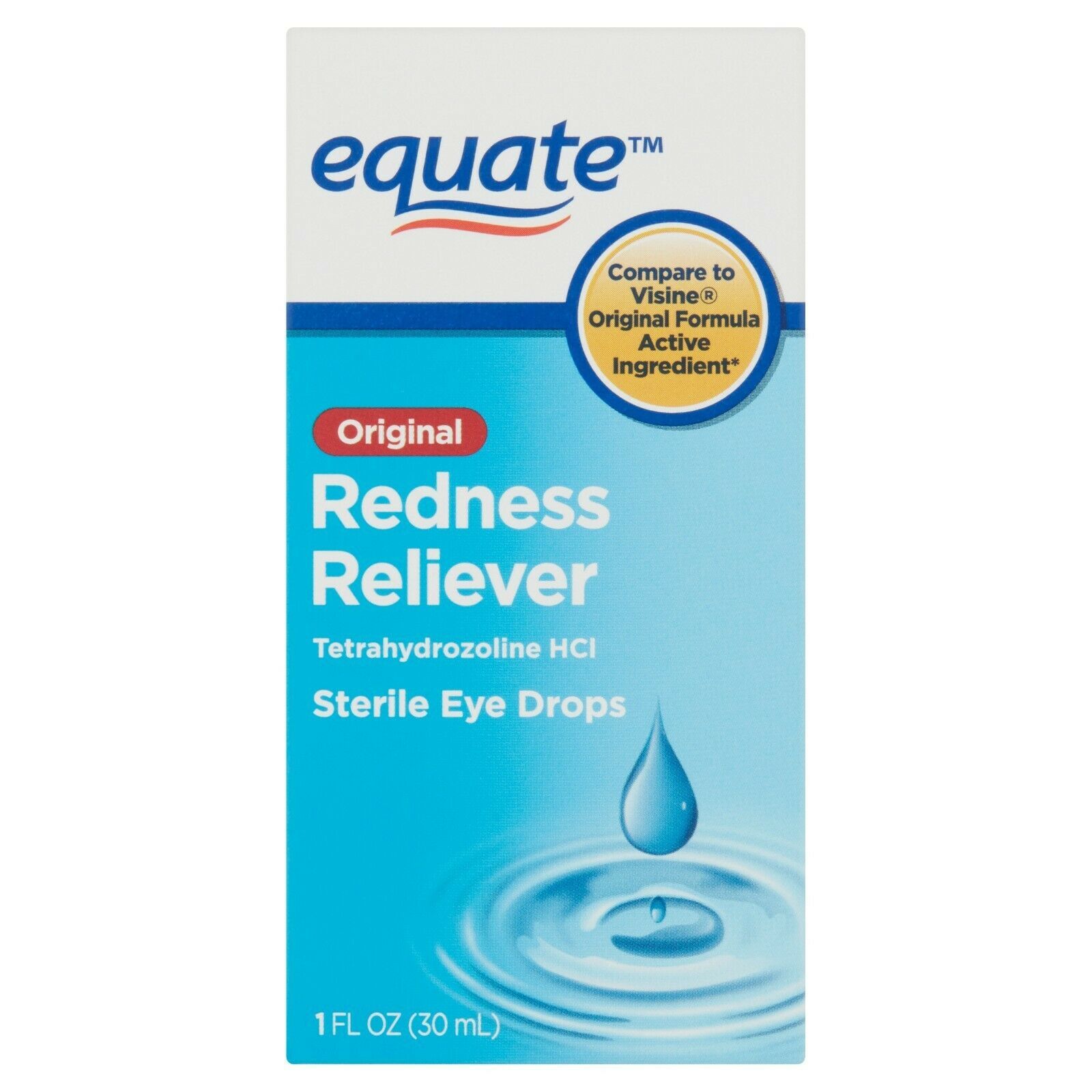 Equate Original Redness Reliever Sterile Eye Drops, 1 fl OZ. - $9.89
