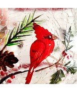 Yankee Candle Winterbird Crackle Glass Candle Votive Holder Model 126931... - $27.34 CAD