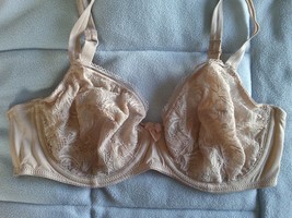 pretty lace underwired bra uk 36D  usa 36C  euro 80D   france 95D - $11.26