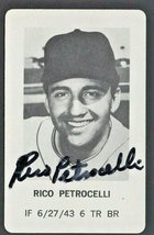 Boston Red Sox Rico Petrocelli Autograph Signed 1970 Milton Bradley Game Card - £15.90 GBP