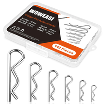 140-Piece Heavy-Duty Cotter Pin Assortment Kit for Mechanics and RV Owners - $11.20