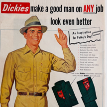 1953 Dickies Shirts &amp; Pants Advertisement Men&#39;s Fashion Clothing Vintage... - $29.99