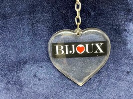 Vintage Heart Shaped Keyring Bijoux Keychain Ancien Porte-Clés En Forme De Coeur - £5.81 GBP