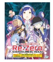 Re:Zero Kara Hajimeru Isekai SEASON1+2 + Shin HENSHUU-BAN + 2 Spe Dvd +Free Gift - £23.58 GBP