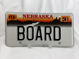 BOARD Vintage Vanity License Plate Nebraska Personalized Auto Man-Cave D... - £130.35 GBP