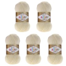 Alize Yarns Alize Diva Silky Effect Hand Knitting Yarn %100 Microfiber Acrylic Y - £18.74 GBP