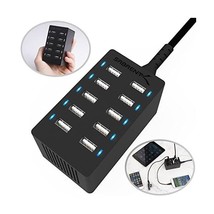 Sabrent 60 Watt (12 Amp) 10-Port Family-Sized Desktop USB Rapid Charger.... - $52.00