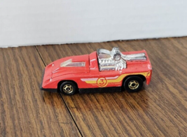 Vintage 1980 Hot Wheels Red Cannonade with Gold Wheels Twin Turbo Car  - $3.95