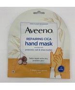 Aveeno Hand Mask Repairing CICA Prebiotic Oat Shea Butter 2 single use g... - $4.94