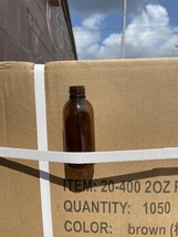 Plastic pet empty bottle 2 fl. oz. (60ml) Brown Heavy Duty - $420.75