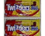 2 X TWIZZLERS FILLED Twists Sweet Sour CHERRY KICK CITRUS PUNCH Licorice... - $17.77