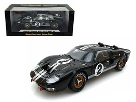 1966 Ford GT-40 MK II #2 Black 1/18 Diecast Model Car by Shelby Collectibles - $100.49