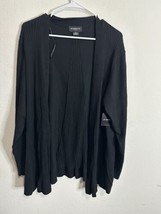 Liz Claiborne Career Black Open Front Cardigan Sweater Size Small - $29.69