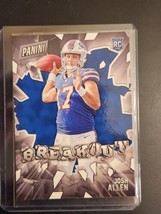 Josh Allen Rookie Card 2018 panini breakout rb-4 buffalo bills nfl super bowl  - £23.31 GBP