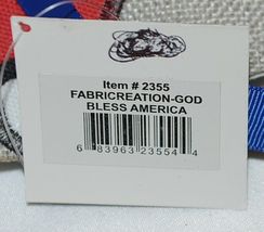 FabriCreations 2355 God Bless America Red White Blue Star Round Fabric Decor image 6