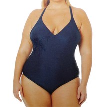 Hurley Ladies&#39; Size Medium, One-Piece Swimsuit, UPF 50+, Navy Blue - $19.99