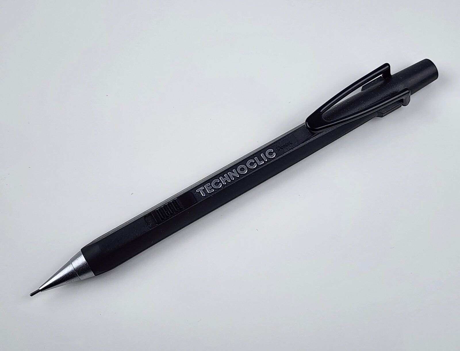 Vintage Pentel Technoclic Mechanical Pencil N105 Black Japan 0.5mm Works Great - £110.78 GBP