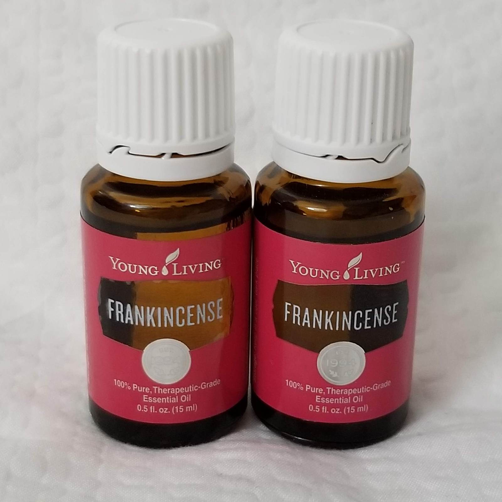 Young Living Frankincense 15mL x2 Essential Oil Lot Authentic USA YL YLEO Frank - £86.14 GBP