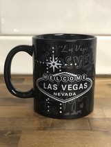2008 Las Vegas Mug Coffee Tea Black Welcome Sign Las Vegas Graffiti ABC ... - $6.00