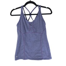 Athleta Womens Empowerment Tank Top Shelf Bra Strappy Purple S - £11.33 GBP