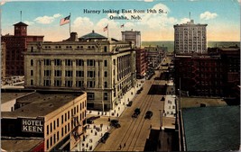 Harney Looking East From 19th Omaha Nebraska Postcard Unposted - £7.47 GBP