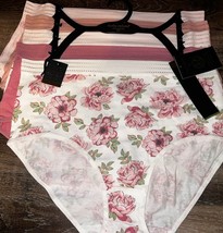 Kathy Ireland Womens Brief Underwear Panties Multicolor 5-Pair Cotton (C) ~ 3X - £22.15 GBP