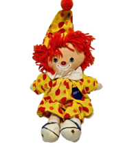 Vintage 1978 Knickerbocker Half Pint and Tag Along Plush Clown Doll Stuffed 14&quot; - $19.53