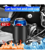 2 In1 Car Heating Cooling Cup 12V Smart Car Cup Holder Digital Temperature Displ - £35.84 GBP