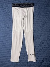 Nike Pro 365 Tights Womens Medium White Dri Fit Mesh Panel Compression P... - $20.00