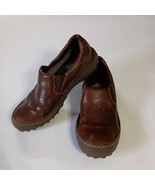 BOC Born Concept Shoes Women&#39;s Slip On Loafers Size 6 Brown Leather Cott... - $417.37 MXN