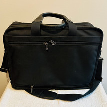 TUMI 26160D4 Black Ballistic Nylon Expandable 17&quot; Laptop WorkTravel Shoulder Bag - £46.51 GBP