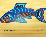 Wood Box Salmon Legend by Joe Wilson Decorative   - $14.80