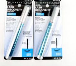 Maybelline Lash Discovery Waterproof Mascara 361 Very Black 0.16 Oz Lot of 2 - £27.02 GBP