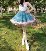 A-line BLACK Puffy Tulle Skirt Custom Plus Size Ballerina Layered Tulle Skirt image 9