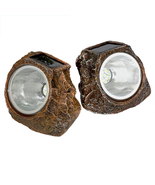 Solar Garden Rock Lights Outdoor, 2 Pack 10 LED Waterproof Solar Powered... - $27.71
