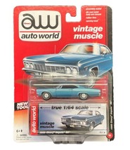 Auto World Vintage Muscle 1966 Blue Chevrolet Impala SS 1:64 Scale Die Cast - £16.71 GBP