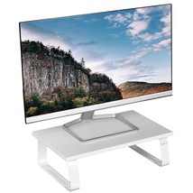 VIVO 15 inch Monitor Stand, Wood and Steel Desktop Riser, Screen, Keyboard, Lapt - £29.70 GBP