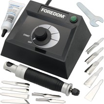 K.EM-50 Foredom Chisel 50c Handpiece &amp; Table Top Control +11-Chisels Woodcarving - £158.22 GBP